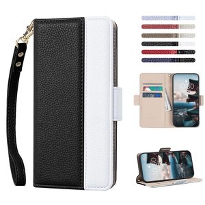 Elegante funda tipo cartera de cuero de dos tonos, cubierta abatible resistente a arañazos con ranuras para tarjetas y función de soporte para Sharp Sense3 - Product Image 2