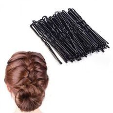 ปิ่นปักผมยกสูงสีดำ50P อุปกรณ์เสริมผมทรงอุจจาระมีเอกลักษณ์ - Product Image 1