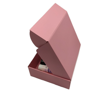 Nouveau coffret cadeau rose complet personnalisé carton d'emballage ondulé mat stratification revêtement UV vernissage bijoux montre