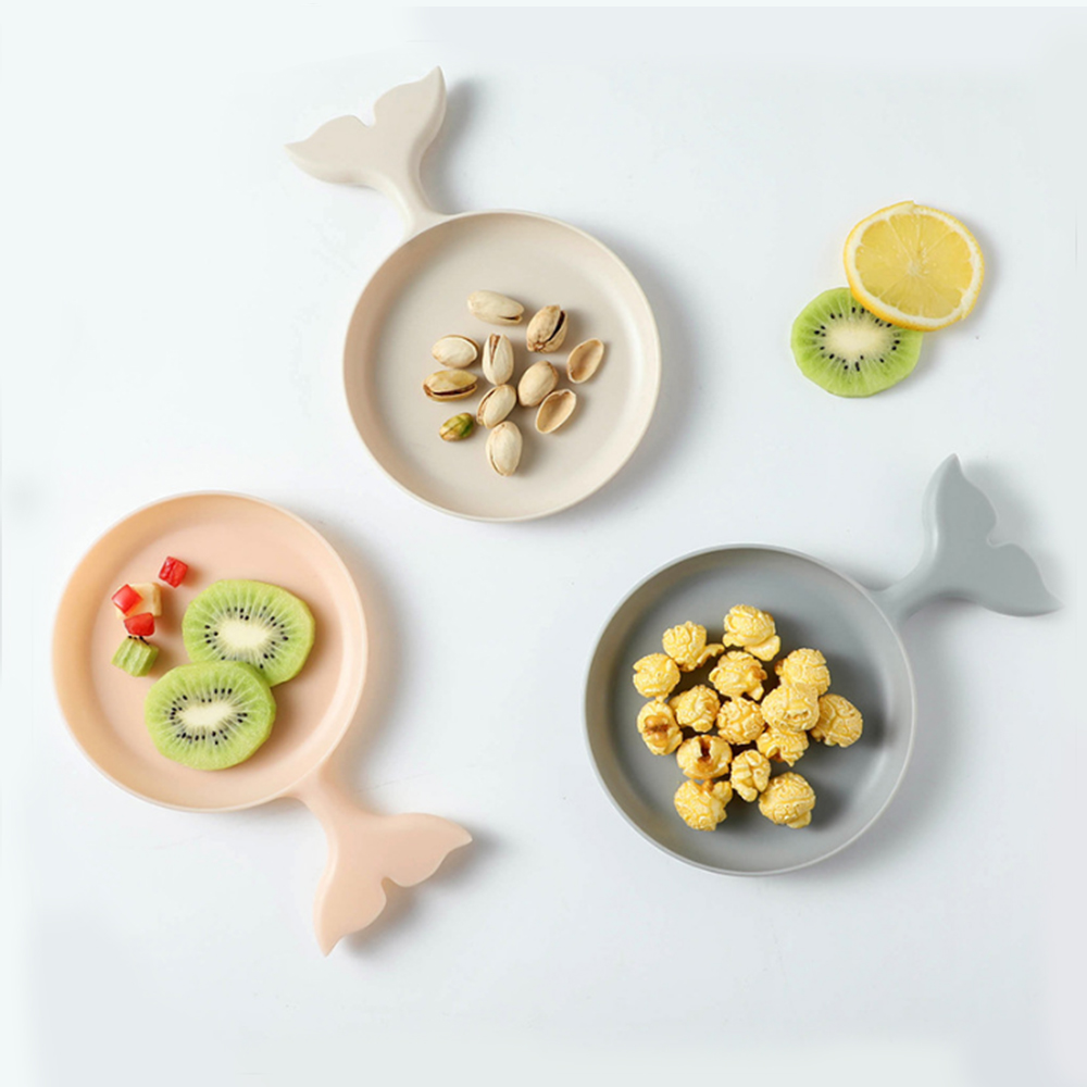 LG087 оптовая продажа Простой пластиковый мультяшный Кит Рыба бытовой сухой фруктовый лоток для гостиной закуски конфеты пластиковые тарелки блюдо