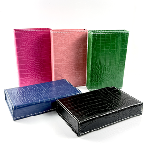 Jeu de cartes de dominos double 6 colorées, coffret en cuir de type <span class=keywords><strong>livre</strong></span>, logo personnalisé, jeu de société portable et durable - Product Image 4