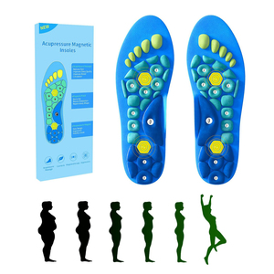 Semelles magnétiques, semelles de thérapie magnétique, semelles d'acupression pour femmes et hommes, réflexologie pour soulager la fatigue, points d'acupuncture orthopédiques - Product Image 1