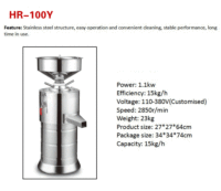 HORUS Fournisseur d'or de haute qualité, petite machine à tahini en acier inoxydable pour la fabrication de beurre de cacahuète, moulin à tahini en pierre