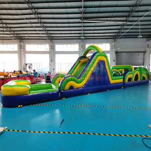 Outdoor commercial bounce house <b>inflatable</b> with slide and pool <b>inflatable</b> water obstacle course for sale - Product Image 1