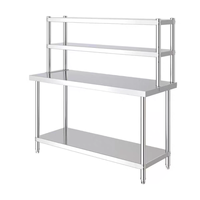 Table de préparation en acier inoxydable personnalisable de haute qualité, établi de cuisine commercial en acier inoxydable pour couper la viande