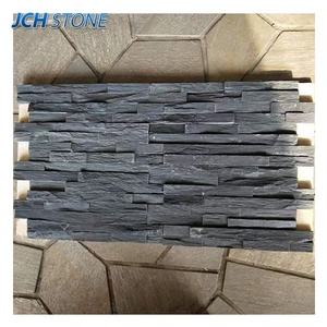 Gạch đá tự nhiên màu vàng gỉ, xám, đen, kiểu Trung Quốc dùng ốp tường - Product Image 2