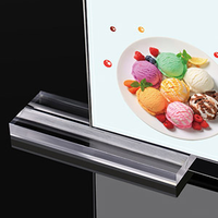 Support de signalisation transparent double face en plastique A4, cadre photo de bureau, présentoir de menu de table en acrylique pour usine