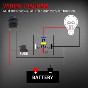 Daiertek 12V 40A Ô Tô Xe Tiếp Sức Không Thấm Nước Dây Nịt 5 Pin Tiếp Sức Jd1914 SPDT Xe Điện Tiếp Sức - Product Image 6