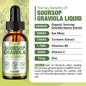 3000MG <span class=keywords><strong>Soursop</strong></span>グラビオラ葉エキス液滴細胞サポート再生気分リラックス肝睡眠用 - Product Image 4