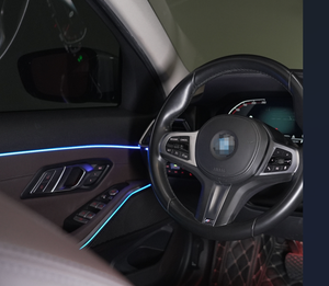 Kit de Luces Ambientales LED de 28 LED con Efecto Arcoíris para BMW Serie 3 G20 G28 2020-2022, Iluminación Interior Multicolor - Product Image 1