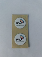 Wanhuitongxin Wh13 Modèle 13.56MHz NFC Carte de membre étanche Mini Tag 25mm NTAG215/213 1K octets Autocollant PVC adhésif en forme de pièce