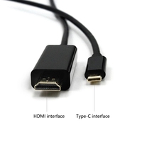 Cable Adaptador Justlink de 1.8m (6 pies), 4K 30Hz, USB 3.1 Tipo C a HDMI, Macho a Macho, para Teléfono y TV