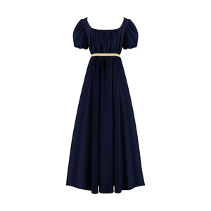 Vestido Retro Regency para Mujer, Vestido Largo Vintage de Gala, Cintura Alta, Estilo Victoriano, Disfraz para Teatro, Fibra de Poliéster - Product Image 2