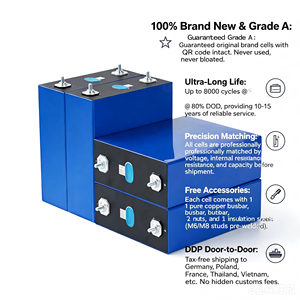 Batterie LiFePO4 MB31 3.2V 314Ah, 10000 cycles, 0.18mOhm, faible résistance, cellule lithium-ion prismatique pour système solaire domestique 48V 15kWh - Product Image 4