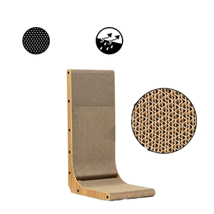 Aanpasbaar L-Vormig Kattenkrabbord Duurzaam Duurzaam Golfpapier Uit China Met Klimspeelfuncties - Product Image 1