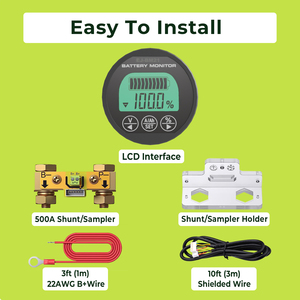 Moniteur de batterie de voiture intelligent EJ-BM21 avec Bluetooth, étanche IP67, avec câble de connexion de 3 m pour <span class=keywords><strong>camping</strong></span>-<span class=keywords><strong>car</strong></span>, caravane, <span class=keywords><strong>camping</strong></span> - Product Image 6