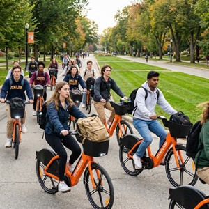 Bicicletta Elettrica Smart per Sharing Urbano con Blocco IoT 4G, Motore Posteriore in Lega di Alluminio, 25km/h - Product Image 2