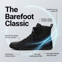 Bottes Chelsea minimalistes en cuir souple à bout large et talon plat pour hommes et femmes, personnalisables OEM ODM pour la ville et l'extérieur