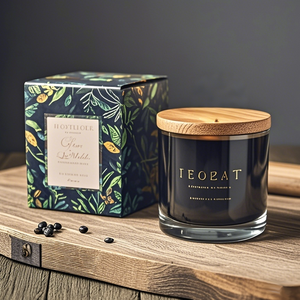 Bocaux à bougies <span class=keywords><strong>de</strong></span> luxe <span class=keywords><strong>de</strong></span> marque privée personnalisés clair noir <span class=keywords><strong>bleu</strong></span> 3oz 4oz 8oz pots <span class=keywords><strong>de</strong></span> bougie vides en gros Royaume-Uni - Product Image 5