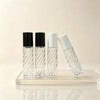 Flacon roll-on en verre 5ml 10ml 15ml 20ml 30ml, emballage cosmétique de luxe, contenant d'huile essentielle, bouchon à vis, logo personnalisé, flacon vide