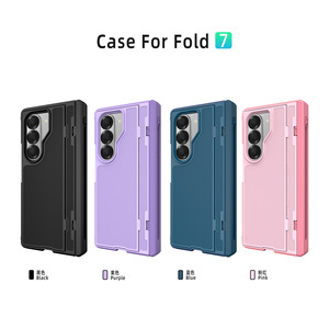 โรงงานฮวนมิน ผลิตเคสโทรศัพท์พับได้สำหรับ Samsung ZFold ลด 30% พร้อมขาตั้งและช่องใส่ปากกาสปริง รุ่นพิเศษสำหรับการค้าข้ามพรมแดน - Product Image 5