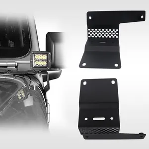 Car Accessories 2022 Cowl Light Mount Windshield Pillar Cube LED Pod Light Brackets for Jeep Wrangler JL Gladiator JT 2018-2022