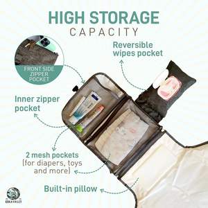 Échantillon gratuit, prix compétitif, couche pour bébé, matelas à langer pour bébé, tapis à langer portable, imperméable, avec lingettes pour bébé - Product Image 2