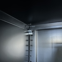 Gabinete de almacenamiento de metal para garaje de oficina, archivador metálico, armario de acero de 2 puertas con estantes ajustables