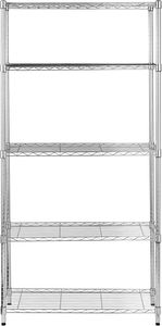 מדפי רשת תיל מדפים כרום/נירוסטה/מתכת מטבח אחסון מדפים מתלה מטבח תעשייתי - Product Image 2