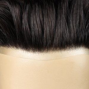 Prothèse capillaire homme 1B en cheveux naturels indiens Remy, ondulés, avec base en dentelle, nouée à la main, qualité supérieure, meilleur prix - Product Image 5