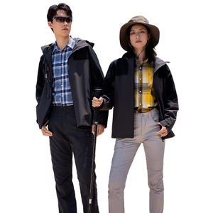 Chubasquero de ciclismo clásico unisex para hombre, chaqueta de lluvia ligera con capucha y tela de calefacción cálida impermeable - Product Image 1