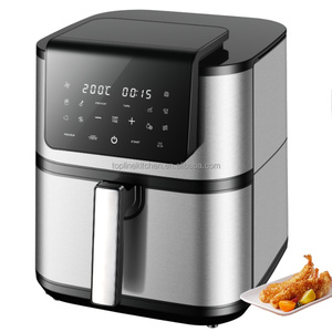 Friggitrice ad aria quadrata in acciaio inox 8L 10L digitale <span class=keywords><strong>xxl</strong></span> up e dowm riscaldamento aria friggitrice - Product Image 2