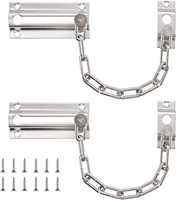 Cadena de Seguridad para Puerta, Protección Antirrobo, Acero Inoxidable Resistente, Color Plateado, para Hogar, Hotel, Apartamento, Herraje de Seguridad para Puerta Principal
