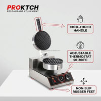 Machine à gaufres professionnelle - Garantie de 3 ans, assistance après-vente professionnelle SS304