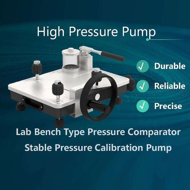 High Precision Hydraulic Calibration Hand Pump Customizable Pressure Calibration Equipment with 0.1kPa Accuracy 0~1000 bar Range