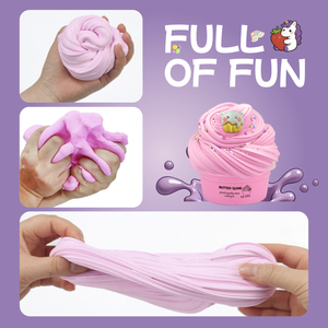 Rainbow Butter Slime Super Soft Non-Sticky Scented Stress Relief Sensory <b>Toy</b> for Kids - Product Image 6