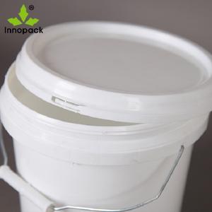 Custom Eco-Friendly 5L White Plastic <b>Paint</b> Bucket with <b>Lid</b> and Handle Heat Transfer Printing - Product Image 3