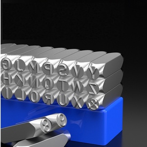 Set di 1 Utensile Industriale e Fai-<span class=keywords><strong>da</strong></span>-te per Marcatura a Percussione in Acciaio Legato, Punzone per Codici Digitali e Letterali - Product Image 4