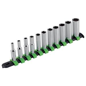 Jeu de douilles 625AL S9, 10 pièces, métrique, en acier au chrome-vanadium, kit d'outils de réparation automobile - Product Image 1