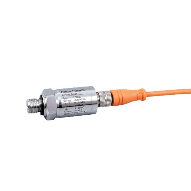 Piezoelectric Sensor Pressure Transmitter Aviation Plug Connection Pressure Sensor with Industrial 4-20ma Output