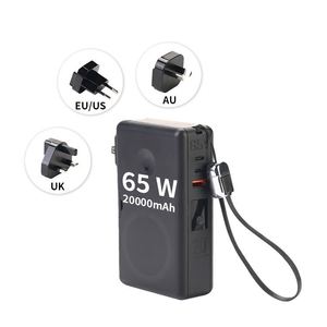 พาวเวอร์แบงค์อเนกประสงค์แบบพกพา ชาร์จเร็ว 65W พร้อมพอร์ต USB แม่เหล็ก และอะแดปเตอร์สำหรับเดินทาง - Product Image 1