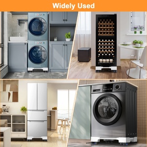 Movable Adjustable <b>Washing</b> <b>Machine</b> Stand with <b>Wheels</b> Wash Dryer Bracket for Fridge Refrigerator Base <b>Washing</b> <b>Machine</b> Parts - Product Image 4
