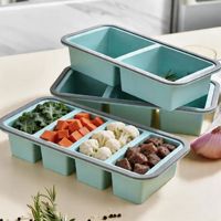 Boîtes de conservation en silicone de qualité alimentaire, contenants de congélation pour aliments, boîtes de rangement, boîtes à lunch, boîtes repas avec couvercle