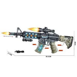 2024 New Children Sound Light Vibration Gun Toy M416 Electric Sound And Light Toy Gun