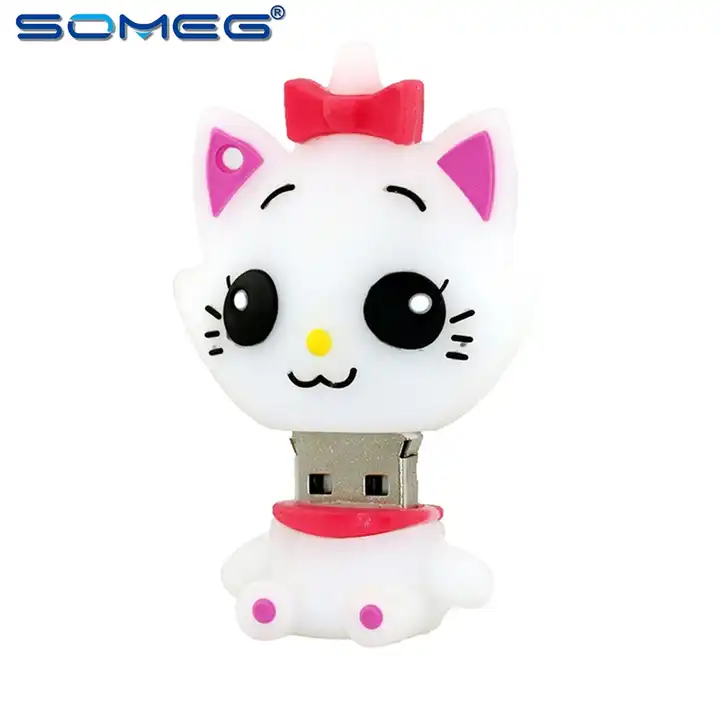 Wholesale Stylo de dessin animé chat blanc, clé USB, 4 go, 8 go, 16 go, 32  go, 64 go, 128 go, Mini cadeau From m.alibaba.com