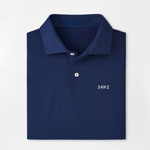เสื้อโปโลสำหรับกีฬา โบว์ลิ่ง กอล์ฟ  ผ้าโพลีเอสเตอร์ผสมสแปนเด็กซ์ คุณภาพสูง ปักโลโก้ตามแบบ OEM ได้ - Product Image 1