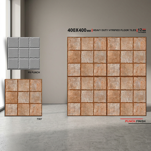 Dalles de parking en porcelaine dure 400x400mm (40x40cm) pour extérieur, antidérapantes, en céramique, pour sols de voiture - Exportation directe usine - Product Image 2
