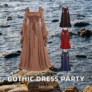 Disfraz Medieval Gótico de Halloween, Chaqueta con Vendajes, Mangas con Volantes, Sudadera Unisex Estilo Victoriano, para Carnaval, Fiesta, Navidad, TV, Cine - Product Image 3