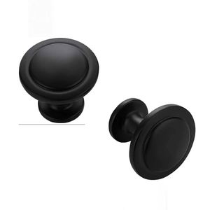 WEKIS Matte Black Zinc Alloy Cabinet Handles for Bedroom and Hotel Dresser Kitchen Cabinets <b>Drawers</b>-Durable Furniture <b>Pulls</b> - Product Image 1