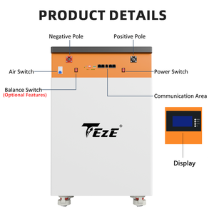 Paquete de Baterías LifePo4 de 15kWh 16kWh 48V/51.2V 314Ah, Sistema de Almacenamiento de Energía para el Hogar, Batería de Respaldo Solar - Product Image 6